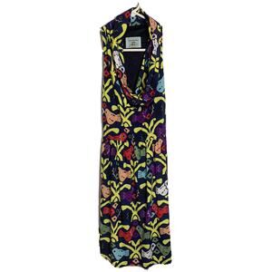 Judith March Dress Size Small Birds Cowl Neck Fit And Flare Y2K Ed Hardy Style